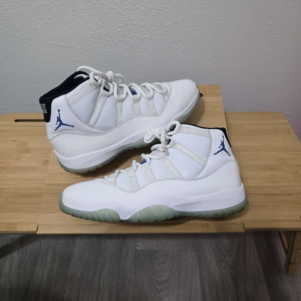 Jordan White and Blue Sneakers